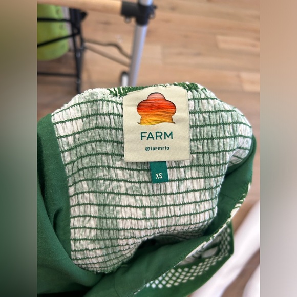 Farm Rio Green and White Romper - Picture 6 of 14